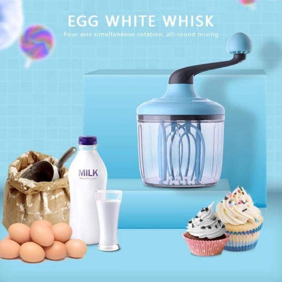 Garde en Separator Huishoudelijke Plastic Staafmixer Multifunctionele Garde Melk Spatper Push Mixer Tool Keukengerei
