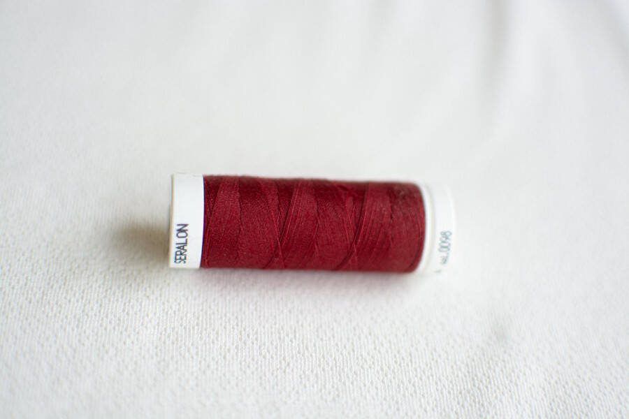 Garen 2 stuks 200m rood bruin rood universeel naaigaren stikzijde