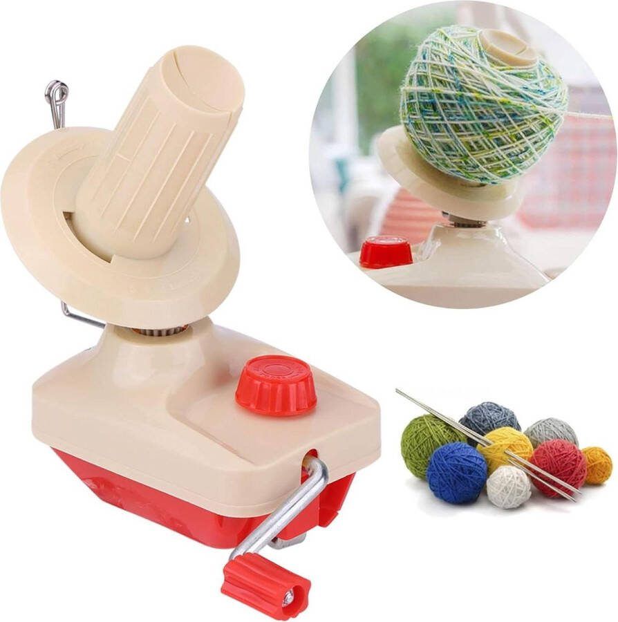 Garen Ball Winder Handbediend Eenvoudig op te zetten en te gebruiken met Tafelblad Klem Breigaren Roller Swift voor Wolvezel Draad Ball Winder Yarn winder