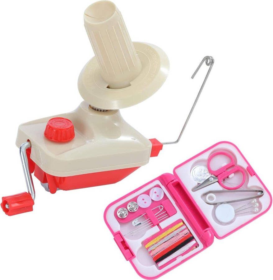 Garen Ball Winder met Draagbare Naaien Kit Handbediende Wol Garen Fiber String Winding Breien Needlecraft Tool 990222 Yarn winder