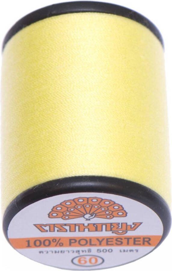 Garen zacht geel nr. 6030 polyester naaigaren lichtgeel 500m pastel