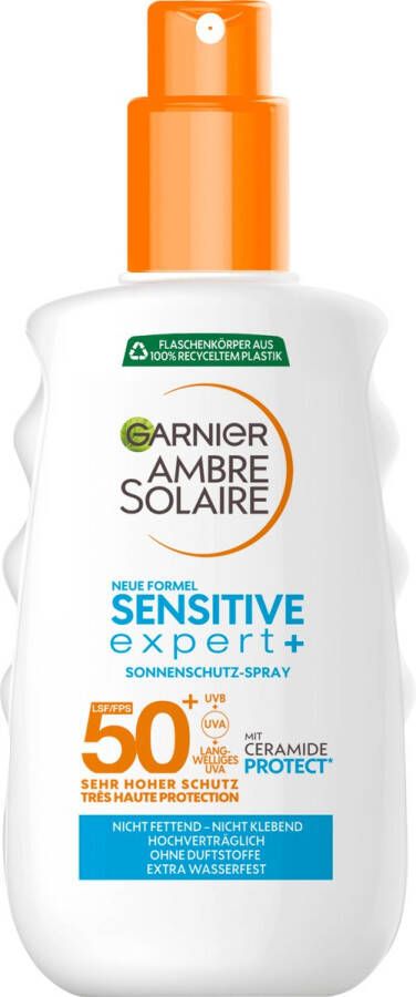 Garnier Ambre Solaire Zonnebrand spray sensitive expert+ SPF 50+ 150 ml