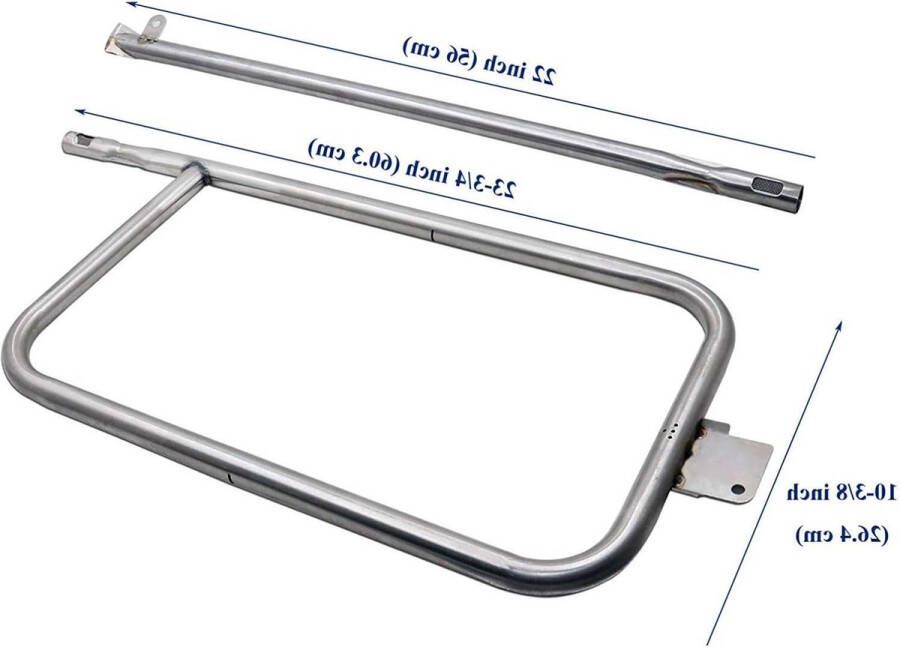 Gasbarbecue brander reserveonderdelen geschikt voor Weber Q Series Q300 Q320 Q3000 Q3200 404341 57060001 586002 65032 vervanging passend voor Weber