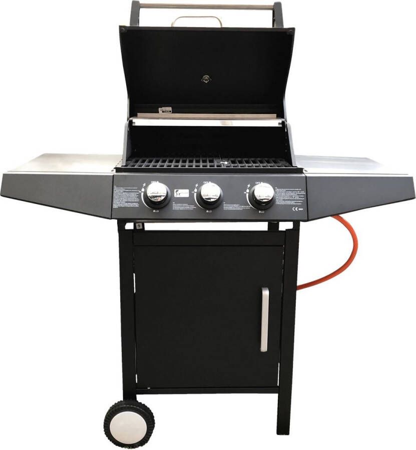 Gasbarbecue Utah BBQ met 3 gasbranders (8 4kW)