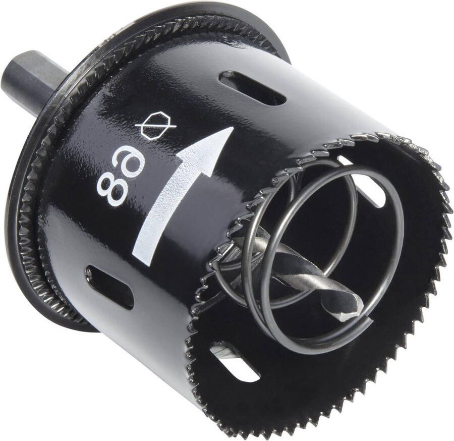 Gatenzaag Ø 68 mm met uitwerper en randverzinker voor stopcontacten snijdiepte 44 mm