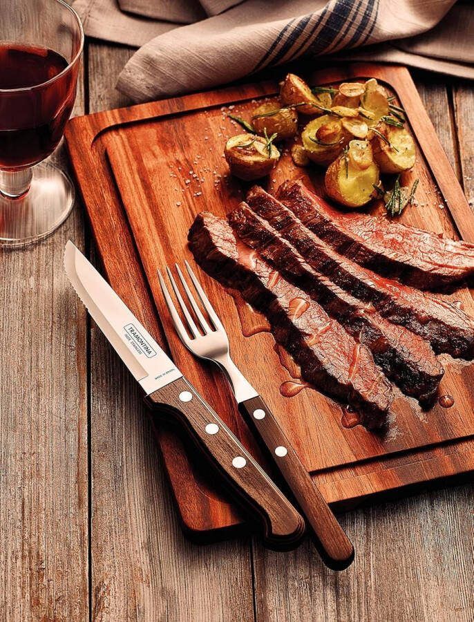 Gaucho Steakmessen 6-delige set roestvrij staal AISI 420 Gaucho Steakmessen Gaucho rvs steakmessen