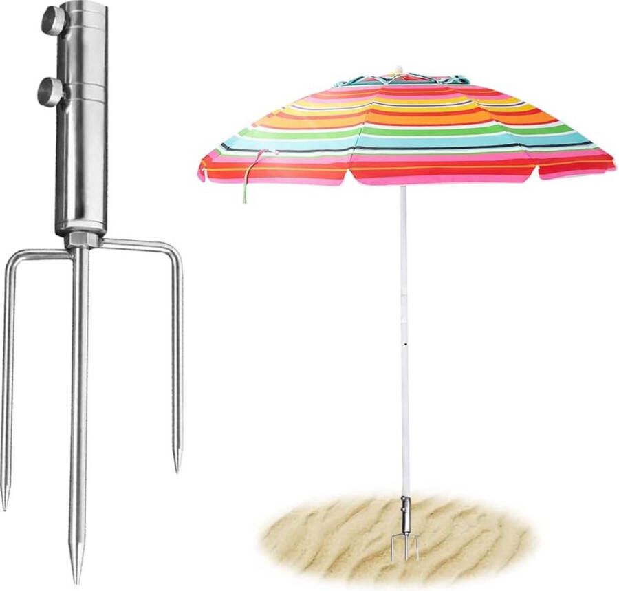 Gazonhoorn voor parasol grondpen parasolvoet grondpen parasolhouder bodem parasolvoet strand voor parasol tuinparasol visparaplu