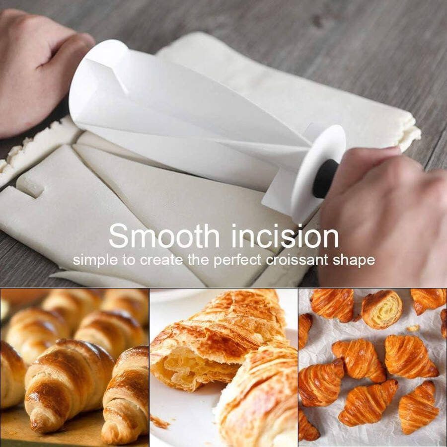 Gebak Wiel voor het Maken Van Croissant Deegroller Cutter