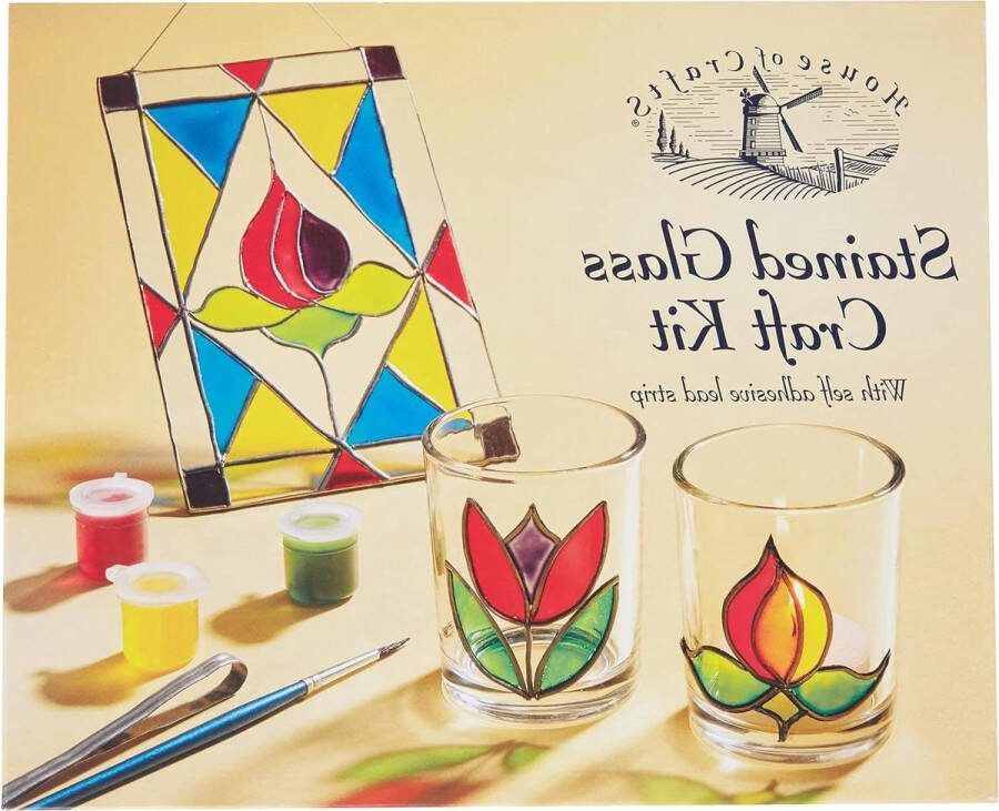 Gebrandschilderd glas Craft Kit Ambachtelijke knutselset voor kinderen
