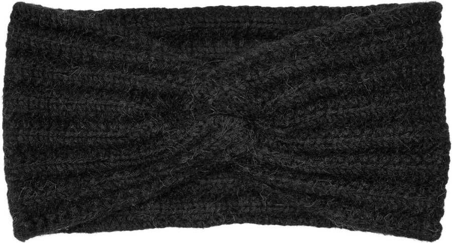 Gebreide Dames Hoofdband met Twist Knot Patroon Geribbeld Patroon Warme Winter Haarband 04026059