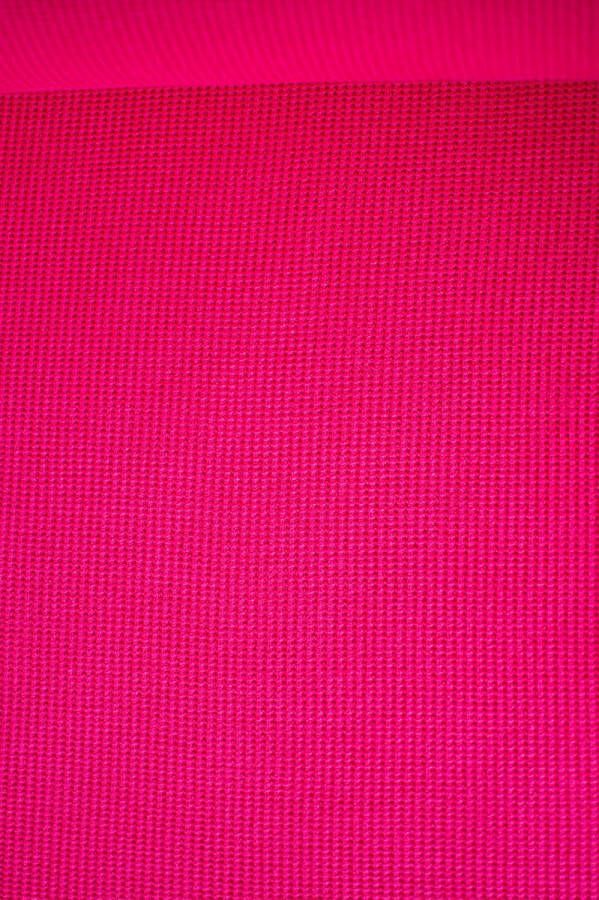 Gebreide stof fuchsia roze uni viscosemix 1 meter modestoffen voor naaien stoffen