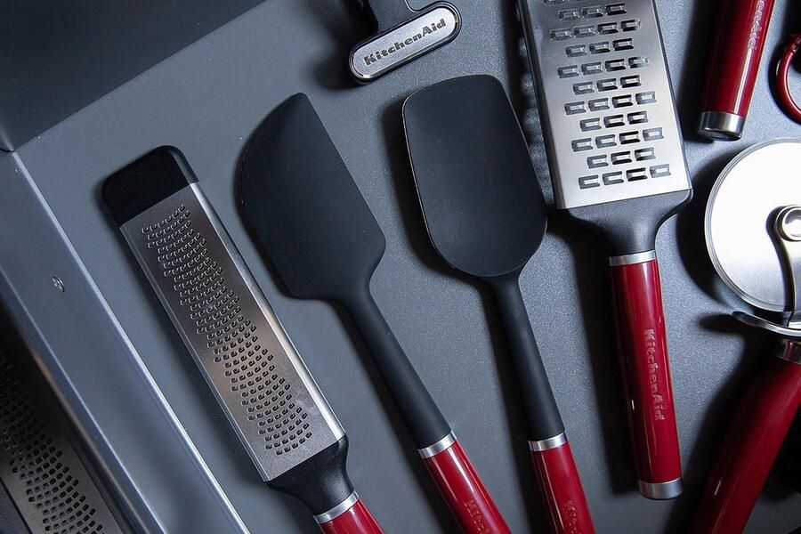 Geëtste Kaasrasp Grove Rasp Omkeerbare Roestvrijstalen Handrasp Vermiljoenrood Keukenaccessoires Raspen