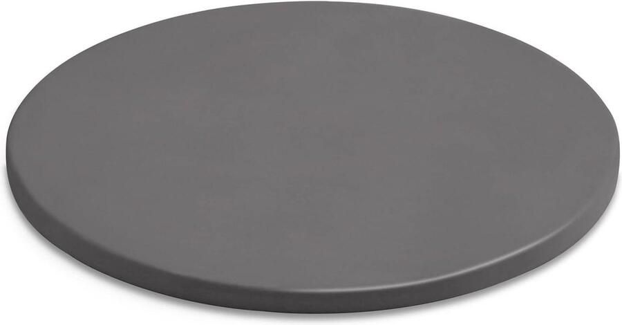 Geglazuurde Pizzasteen van Cordieriet voor Weber Barbecue Rond en 26 cm Zwart pizza stone