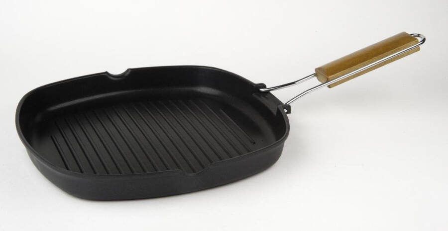 Gegoten aluminium gegolfde grillpan 28 cm Whitford Xylan anti-aanbaklaag volledige inductie beste kwaliteit