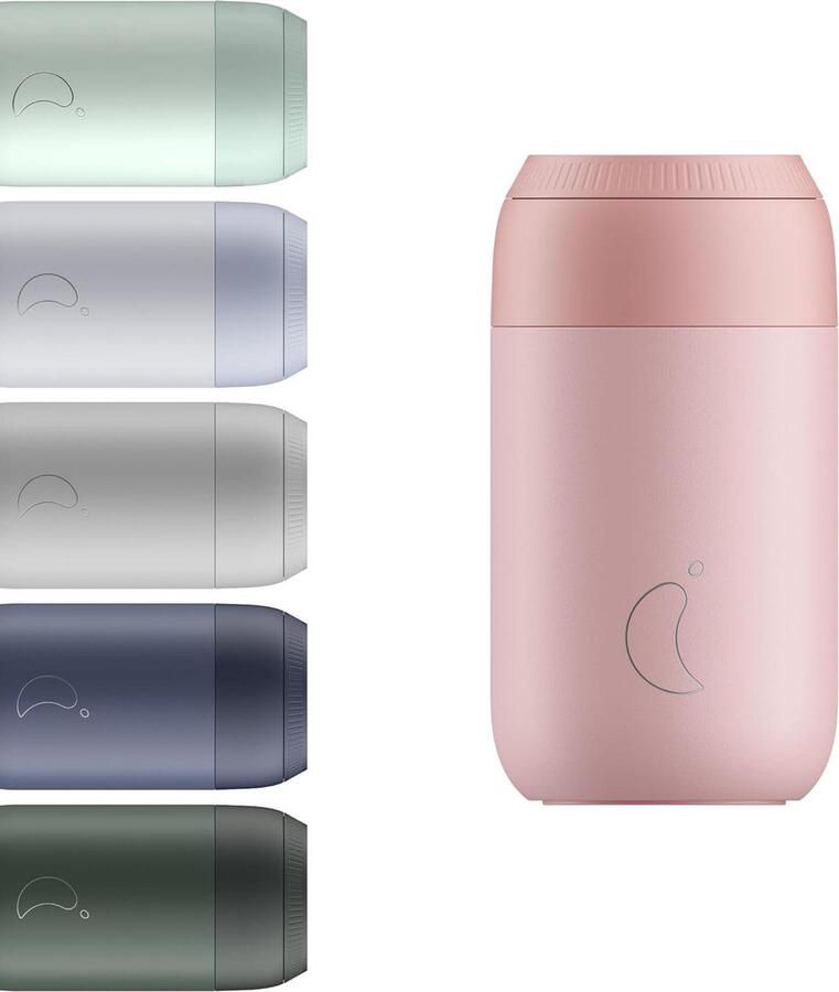 Geïsoleerde Koffie kop Dubbelwandige beker met deksel BPA-Free roestvrijstaal Blush Pink 340ml