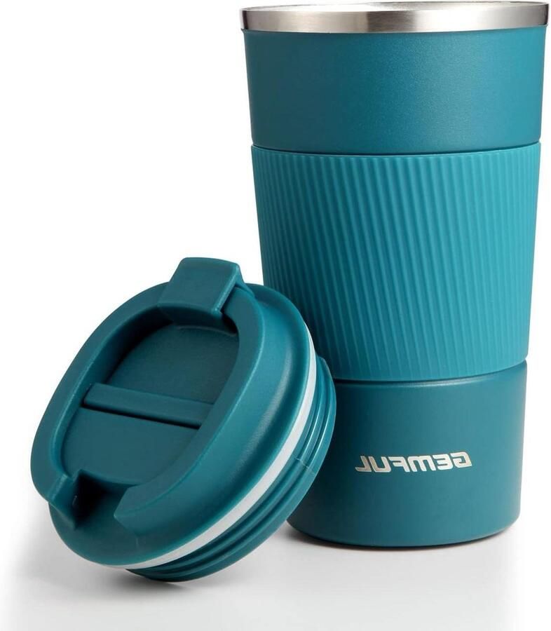 Geïsoleerde reismok met lekvrij deksel 510 ml herbruikbare koffiebeker voor warme en koude dranken