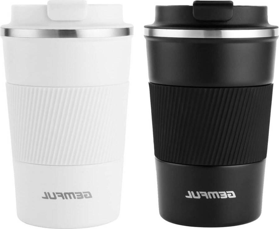 Geïsoleerde Reismok met Lekvrije Deksels Herbruikbare Beker voor Koffie RVS