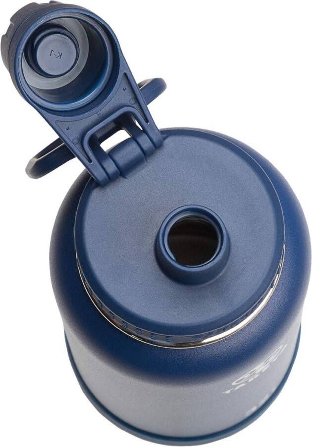 Geïsoleerde roestvrijstalen waterfles met tuit deksel 18 oz middernacht blauw actives