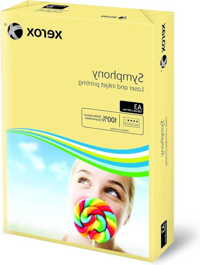 Gekleurd printpapier Symphony pastel DIN A3 80 g m2 ivoor 500 vellen