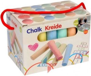 Gekleurd stoepkrijt 48x stuks buiten speelgoed voor kinderen