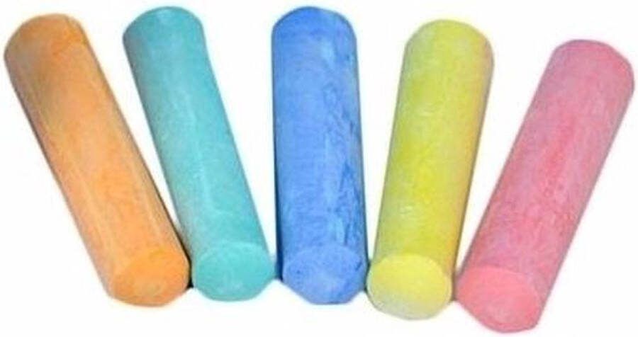 Gekleurd stoepkrijt 60 stuks Kinder buiten speelgoed krijt