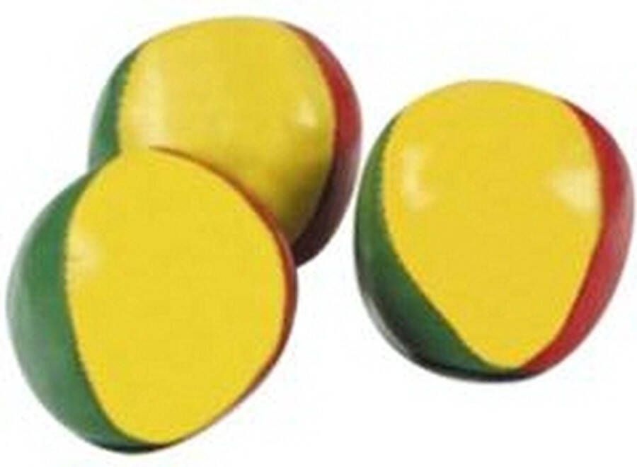 Merkloos Gekleurde jongleerballetjes 3 stuks Jongleervoorwerpen