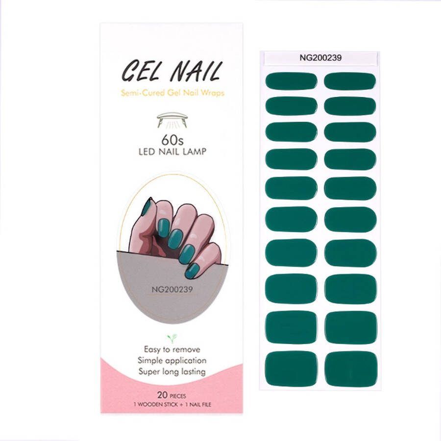 Gel Nail Wraps – Gel Nagel Wraps – Gel Nail Stickers – Gel Nagel Folie UV lamp – Green Blue