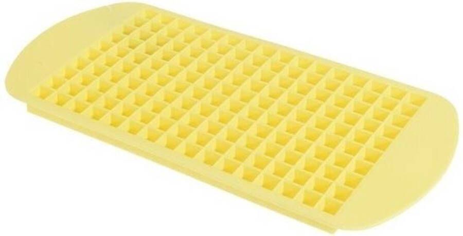 Gele mini ijsblokjes maker IJsblokjes vorm ijsklontjes vorm 160 klontjes