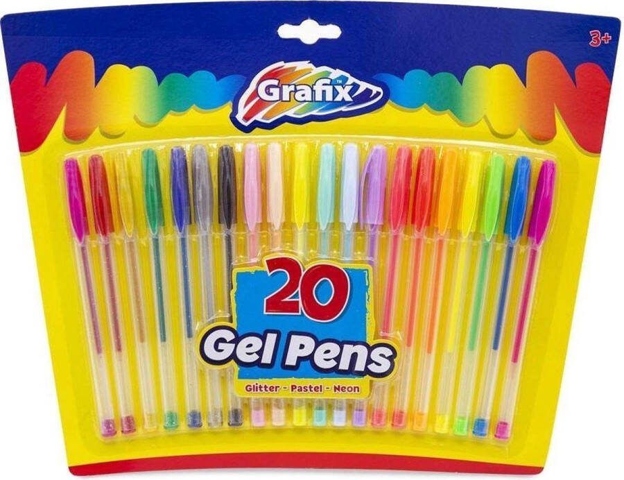 Merkloos 18x Gekleurde gelpennen 15 cm tekenspullen Gelpennen
