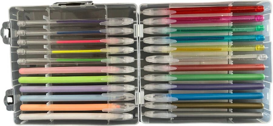 Gelpennen 24 stuks regenboog schoolspullen tekenen kleuren
