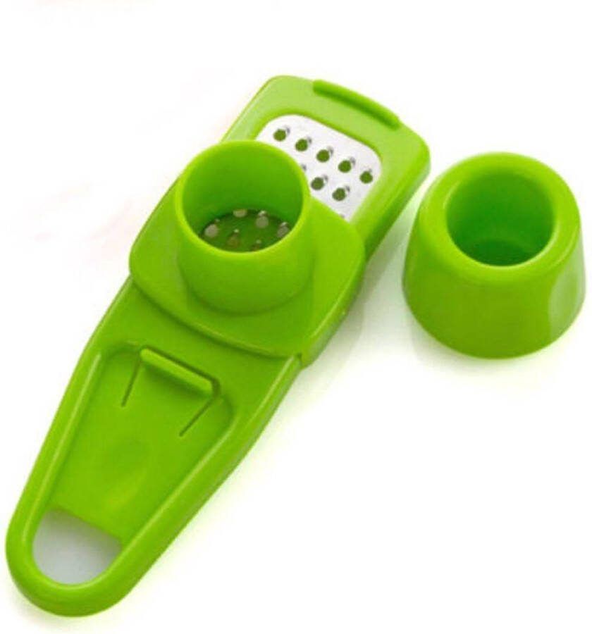 Gemberpers Knoflookpers Knoflookperser Gemberperser Rasp voor knoflook gember en meer Handige rasp Knoflookschaaf Gemberschaaf Knoflook Snijder Gember Snijder Kleine schaafmachine Groen