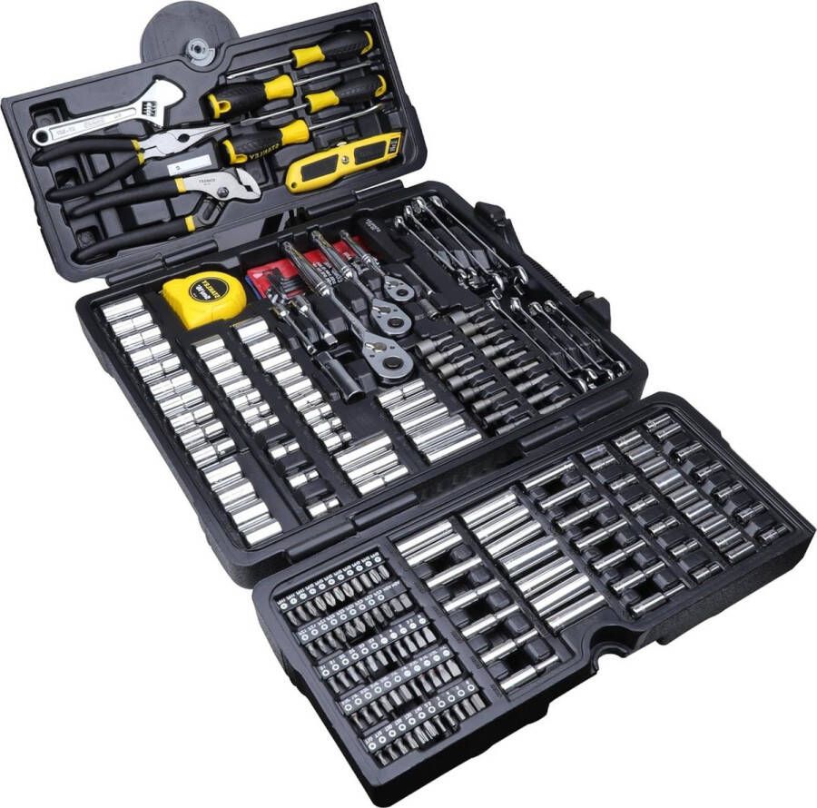 Gemengde Gereedschapsset 210 Stuks Gepolijst Chroom HTML Content Toolset 73795 Gereedschapskoffer