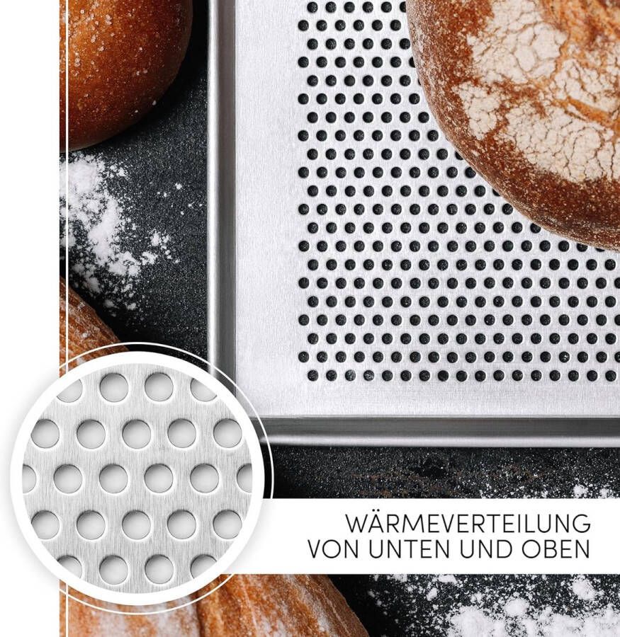 Geperforeerde bakplaat 52 5 x 32 5 mm bakplaat pizzablaat taartplaat Compatibel Vervanging voor oven Neff Bosch Siemens