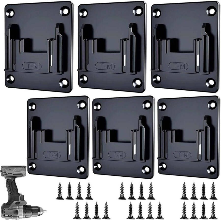 Gereedschapshouder set 6 stuks machinehouder wandhouder professionele accuhouder boorhouder Makita 144V-18V boorgereedschap elektrisch gereedschap houtsnij set
