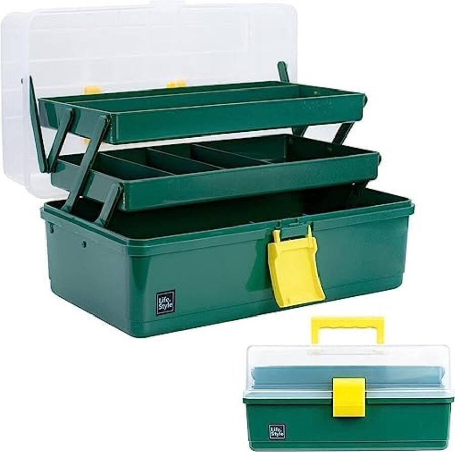 Gereedschapskist Leeg Gereedschapskoffer Leeg Gereedschapskoffer 32 5cm Groen