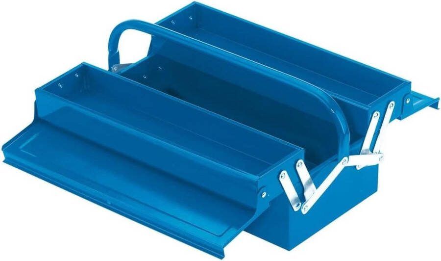 Gereedschapskist om uit te klappen 430 x 170 x 210 mm 2 verdiepingen Opbergbox voor gereedschap
