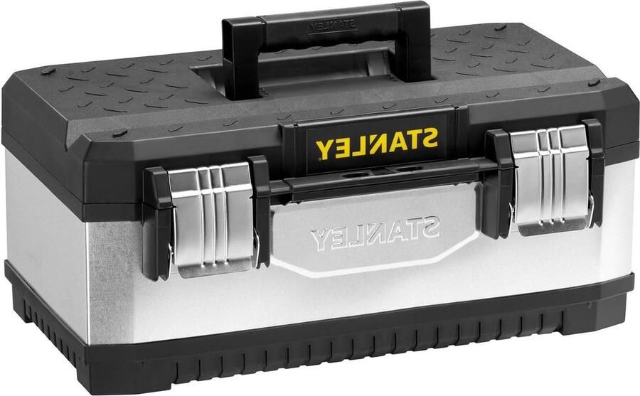 Gereedschapskoffer 20 inch 497 x 293 x 222 cm Metaalkunststof gegalvaniseerd Hangslot Transportbox Bi-materiaal handvat Gereedschapskoffer