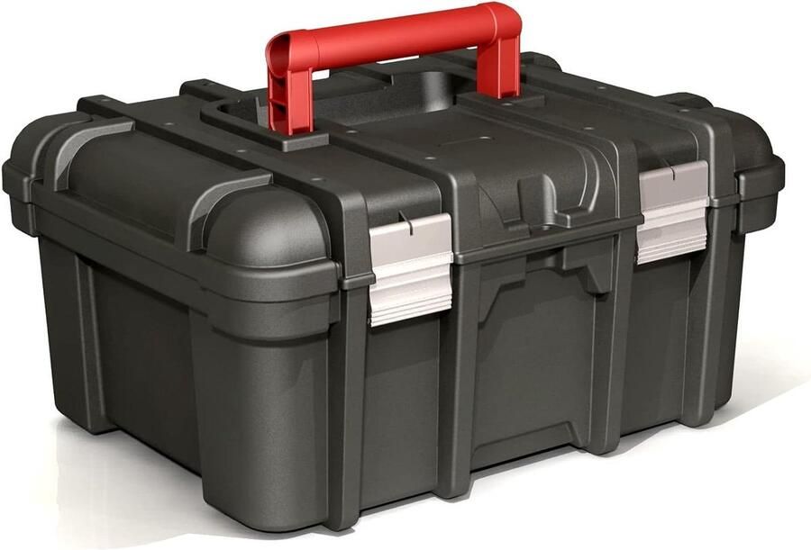 Gereedschapskoffer 419 x 327 x 205 cm zwart Extra grote capaciteit