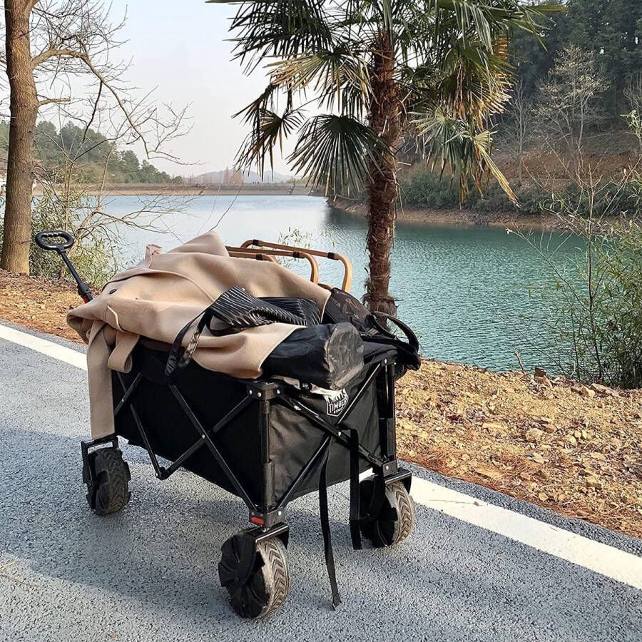Gereedschapswagen met voorwielrem tot 100 kg draagkracht Bolderkar 100 kg