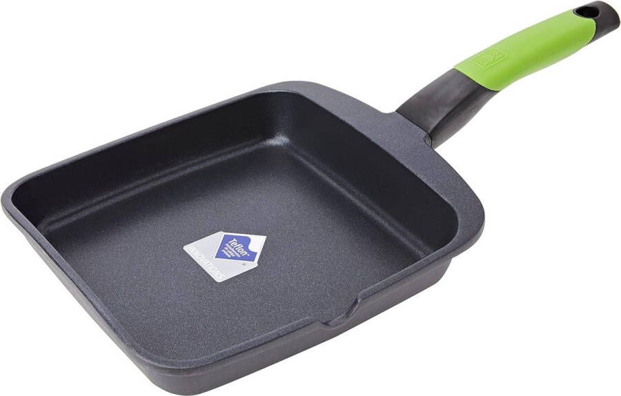 Geribbelde Grillpan 22 cm Gietaluminium met Teflon Classic Anti-aanbaklaag