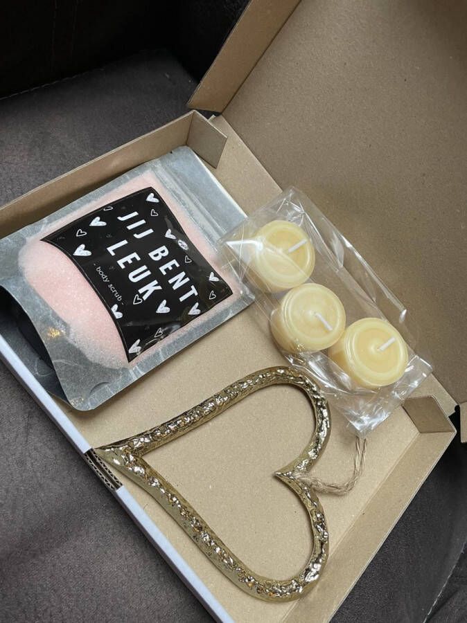 Geschenk set Relax pakket Troost Rouw Hart onder de riem Valentijnsdag Valentijn Liefs Dikke knuffel Super Mama Moederdag Vriendschap Brievenbus pakket Kus door de brievenbus Brievenbuskado Rouwen Condoleance Kusje