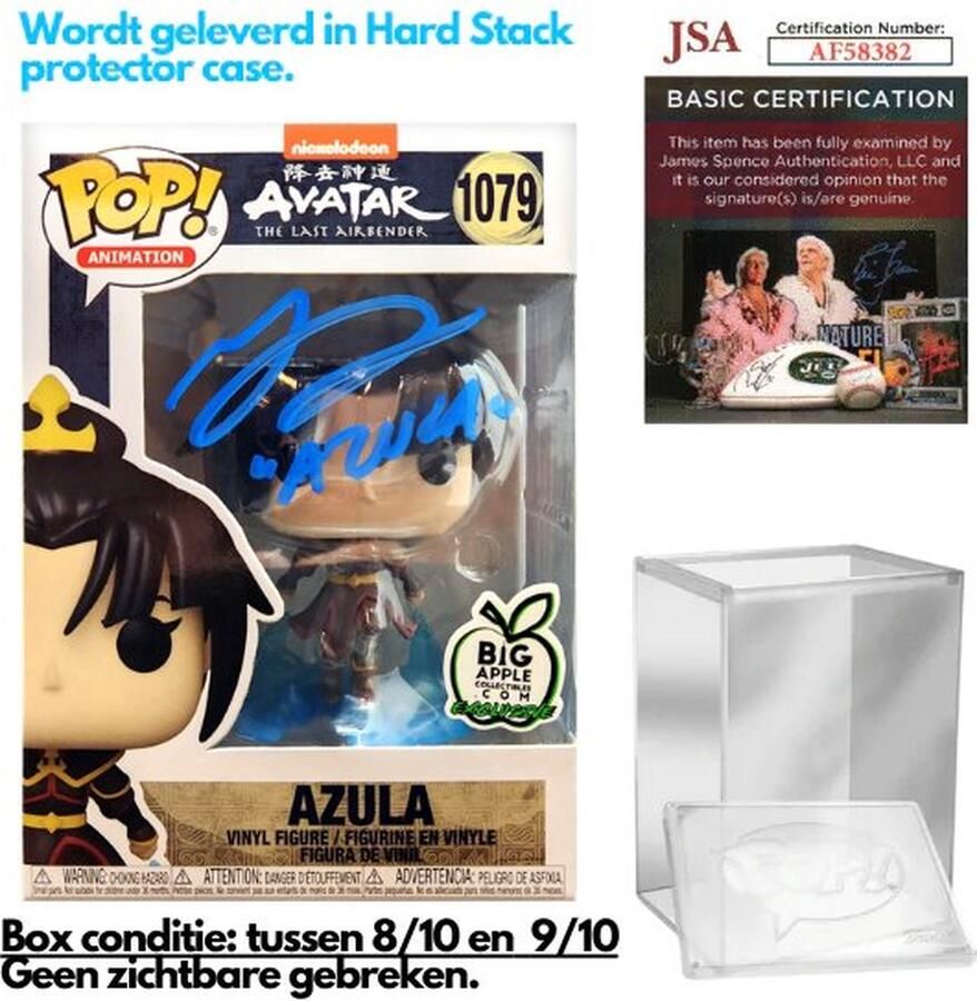 Gesigneerde Funko Pop! Azula Avatar the Last Airbender #1079 Big Apple Collectibles by Grey DeLisle