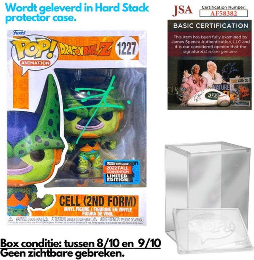Gesigneerde Funko Pop! Cell (2nd Form) Dragon Ball Z #1227 2022 Fall Convention by Dameon Clarke
