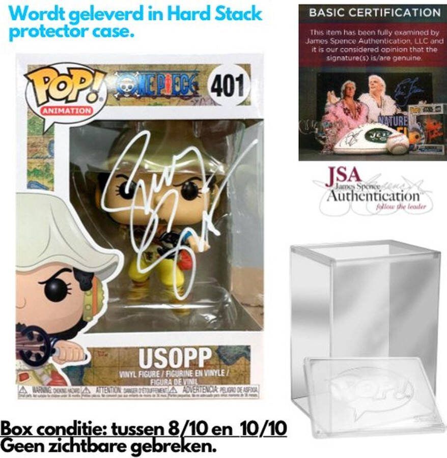 Gesigneerde Funko Pop! One Piece Usopp #401 (Signed by Sonny Strait) JSA Certificaat