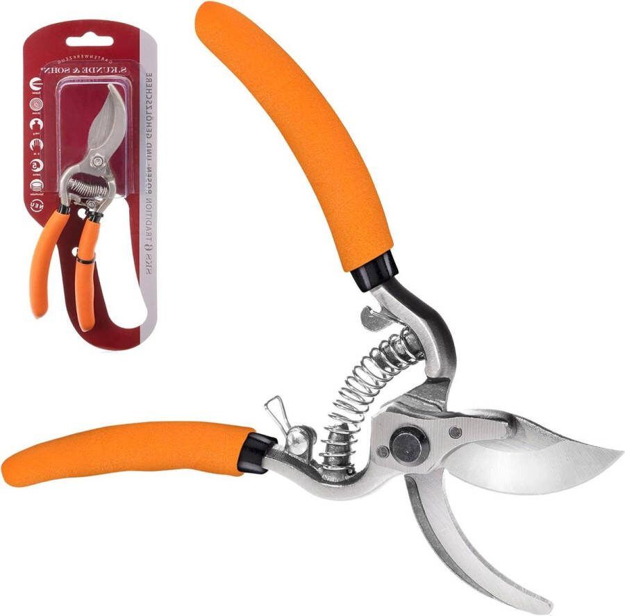 Gesmede snoeischaar takkenschaar & rozenschaar bypass schaar snijdt tot diameter 20 mm SKS 6 Tradition