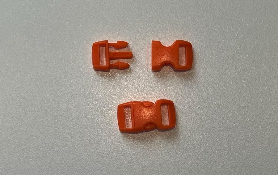 Gesp 10MM 10 Stuks paracord armband paracord armband survival Oranje