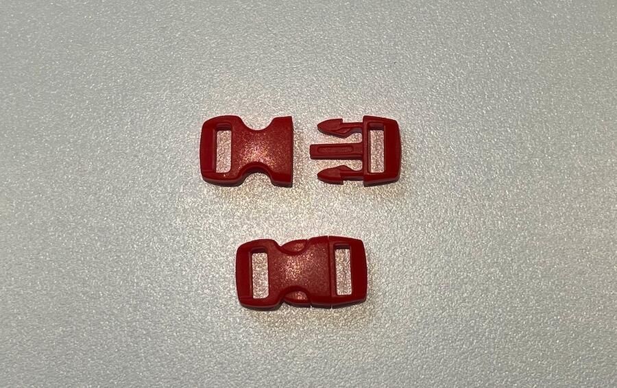 Gesp 10MM 10 Stuks paracord armband paracord armband survival Rood