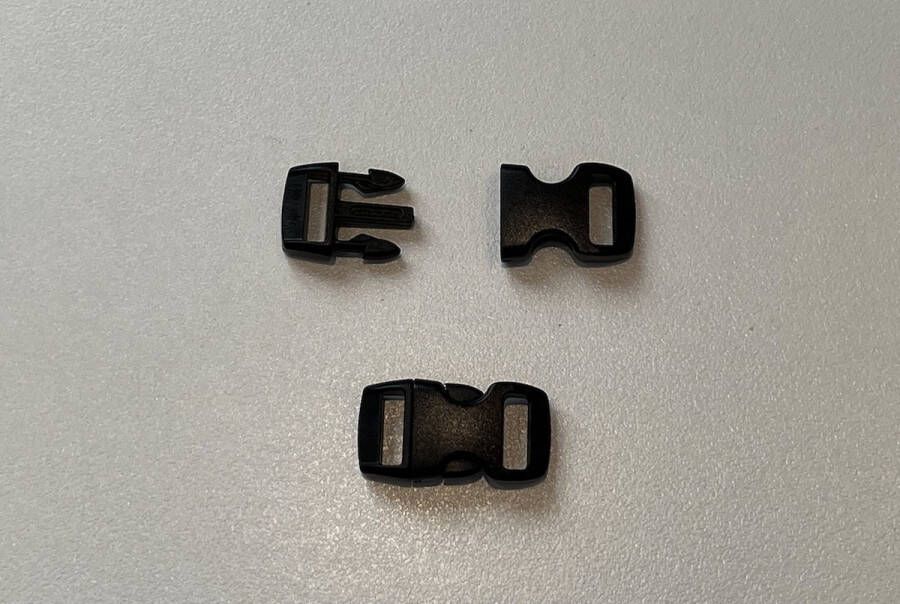 Gesp 10MM 10 Stuks paracord armband paracord armband survival Zwart