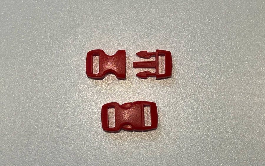 Gesp 10MM 20 Stuks paracord armband paracord armband survival Rood