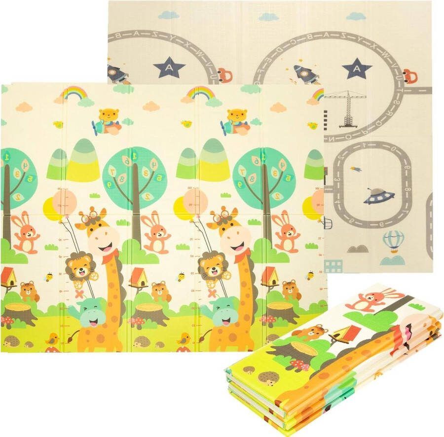 Gevoerde opvouwbare babymat van EVA-schuim 18 15 x 2 m kindertapijt klein 15 m